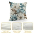 thumbnail image 4 of Nawypu  Decorative Throw Pillows Cases Cushion Cover for Sofa Couch Bed,Sunflower Pattern,Blue Cream, 4 of 5