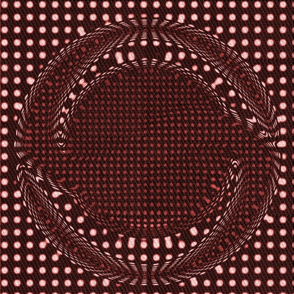 Ahgly Company Indoor Square Patterned Chocolate Brown Area Rugs, 5' Square