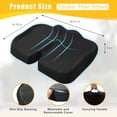 thumbnail image 4 of Stadium Seat Cushion, Extra Thick 50D High-Density Bleacher Cushion with Carry Handle, Non-Slip Water-Resistant Stadium Cushions for Bleachers & Outdoor Events(1-Pack), 4 of 7