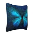 thumbnail image 2 of LNWH Decorative Pillow Covers, Fantasy Lie Butterfly Square Sofa Decorative Knit Pillow Case, 16"x16", 2 of 8