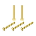 thumbnail image 1 of Unique Bargains Brass Hex Bolts, M5x35mm 5 Pack Fully Thread Grade 4.8 Machine Screws, 1 of 4