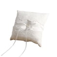 thumbnail image 3 of Basket Ring Pillow Set Encaje Perla Blanco para Ceremonia Aniversario Celebraciones Floristas, 3 of 4