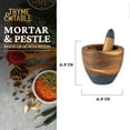 thumbnail image 4 of Thyme & Table Acacia Wood Mortar & Pestle, 4 of 9