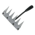 thumbnail image 5 of figatia Multipurpose er s Rake Efficient Easy to Use Metal Lawn Loosening Garden Grass Pulling Tool for Gardening Cultivating 6 Tips, 5 of 8