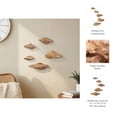 thumbnail image 5 of Floating Stone-Inspired Wall Hanging Decor - Home Decor Accents for Bedroom, or Bathroom Art, and Living Room Decor - Works Well In Room, Entryway, and Home Wall Art Decor - Set of 5, 4", Tan, 5 of 10