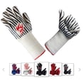 thumbnail image 4 of EvridWear Extreme Heat and Cut Resistant BBQ Gloves (Short Cuff, Zebra), 4 of 10