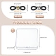 thumbnail image 2 of Eyeglass Chain End, 120 Pcs Round Eyeglass Chain Connector with Medium Box for Eyeglass Holder, Black Silver/Gold, 2 of 7