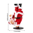 thumbnail image 2 of Christmas Santa Claus Figurine, Electric Rotating Handstand Santa, Funny Upside Down Santa Table Decor, Indoor Christmas Decorations Xmas Decor by MPOISVA, 2 of 9