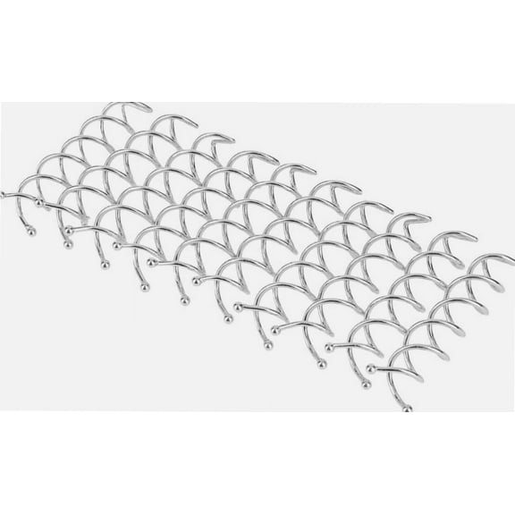 20pcs Spiral Hair Pins Round Tips Spiral Bobby Pins Fast Bun Maker Twist Hair Pins for DIY Hair Style(Silver)