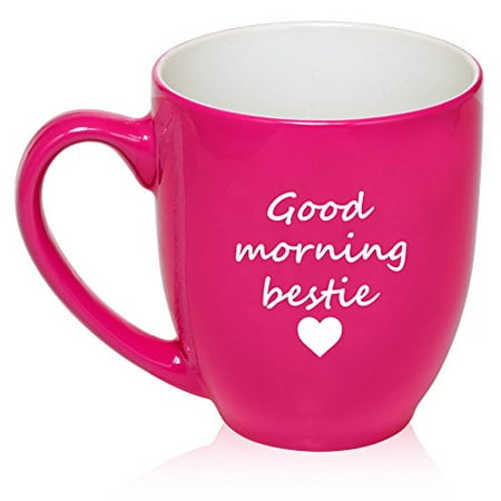 16 Oz Large Bistro Mug Ceramic Coffee Tea Glass Cup Good Morning