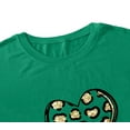 thumbnail image 5 of St. Patrick's Day Shirts for Women Shamrock T Shirt St.Paddys Day Green Clover Short Sleeve Tops, 5 of 6