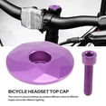 thumbnail image 4 of Tapa de DireccióN de Bicicleta VáStago de Bicicleta de Carretera Tapa Superior de Auriculares con Tornillo para Tubo de DireccióN de Horquilla de 28,6 Mm, PúRpura, 4 of 5