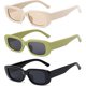 thumbnail image 1 of Paquete de 3 gafas de sol rectangulares para mujer, estilo retro, cuadradas, vintage, accesorios estéticos de los años 90, 1 of 4