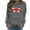 Gray, variant on Inverlee Valentine's Day Sweatshirt Women Cute Love Heart Print Sweatshirts Oversized Pullover Sweater Tops Round Neck Holiday Valentine's Day Gifts