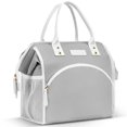 thumbnail image 1 of Bolsa de almuerzo LOKASS, grande, aislante, impermeable, gris, 1 of 8