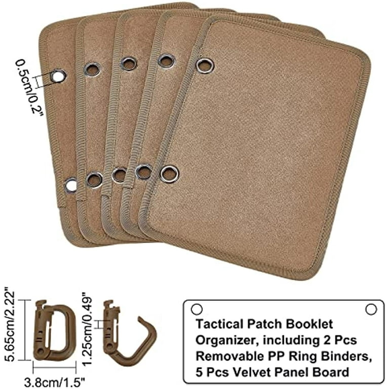 4Pcs/Set Tactical Patchs Display Board Patch Holder Military ID Foldable  DIY Badge Paste Pad Tool Organizer Not Include Patches