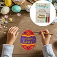 thumbnail image 3 of Easter DIY Wooden Drawing Board Kids Painting Coloring Craft Decoration Easter Rabbit, 3 of 3