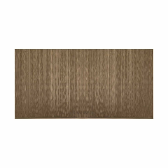 FASÄDE Ripple Vertical 4-foot x 8-foot PVC Wall Panel in Argent Bronze