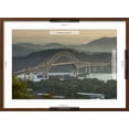 thumbnail image 5 of Art.com Cargo boat passes the Bridge of the Americas on the Panama Canal, Panama City, Panama, Central Amer Photographic Print by Michael Runkel, Brown Frame Wall Art, 29" x 21", 5 of 5