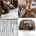thumbnail image 4 of PiccoCasa 1 Seater Sofa Slipcovers Stretch Couch Covers with Folral, Brown, 4 of 6