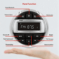 thumbnail image 5 of For Marine Radio Cover Soft Silicone Protector FM Boat Radio MP3 Player Waterproof for UTV ATV SPA RZR,1 * Bluetooth Stereo Player 1 * Protective cover, 5 of 5
