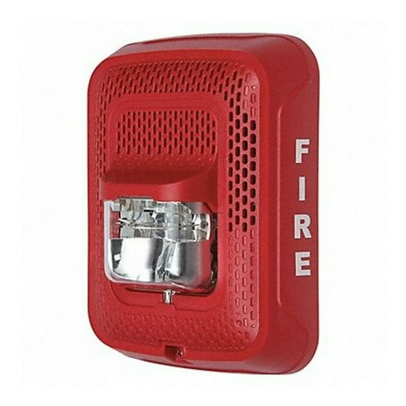 Sistema estroboscópico Horn P2RL, 2 hilos, pared, rojo, marcado FUEGO