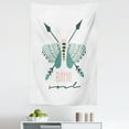 thumbnail image 1 of Bohemian Art Tapestry, Modern Design Boho Soul Lettering Rustic Themed Pastel Moth and Arrows, Fabric Wall Hanging Decor for Bedroom Living Room Dorm, 5 Sizes, Cadet Blue Peach, by Ambesonne, 1 of 1