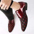 thumbnail image 5 of Men's Lace‑Up Pointed Toe Formal Oxford Dress Shoes, Microfiber Synthetic Upper PU Lining Flat Low Heel Footwear For Business And Evening Dress‑Up Occasions, 5 of 7