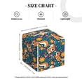 thumbnail image 4 of Lsque Squirrel Garden Delight Printed Tissue Box Cover Holder, Facial Paper Organizer Dispenser,Square with Bottom Belt, PVC Leather Decorative Organizer, 4 of 8