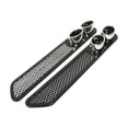 thumbnail image 3 of 2pcs Black Decorative Air Flow Scoop Hood Vent Bonnet Sticker for Car, 3 of 8
