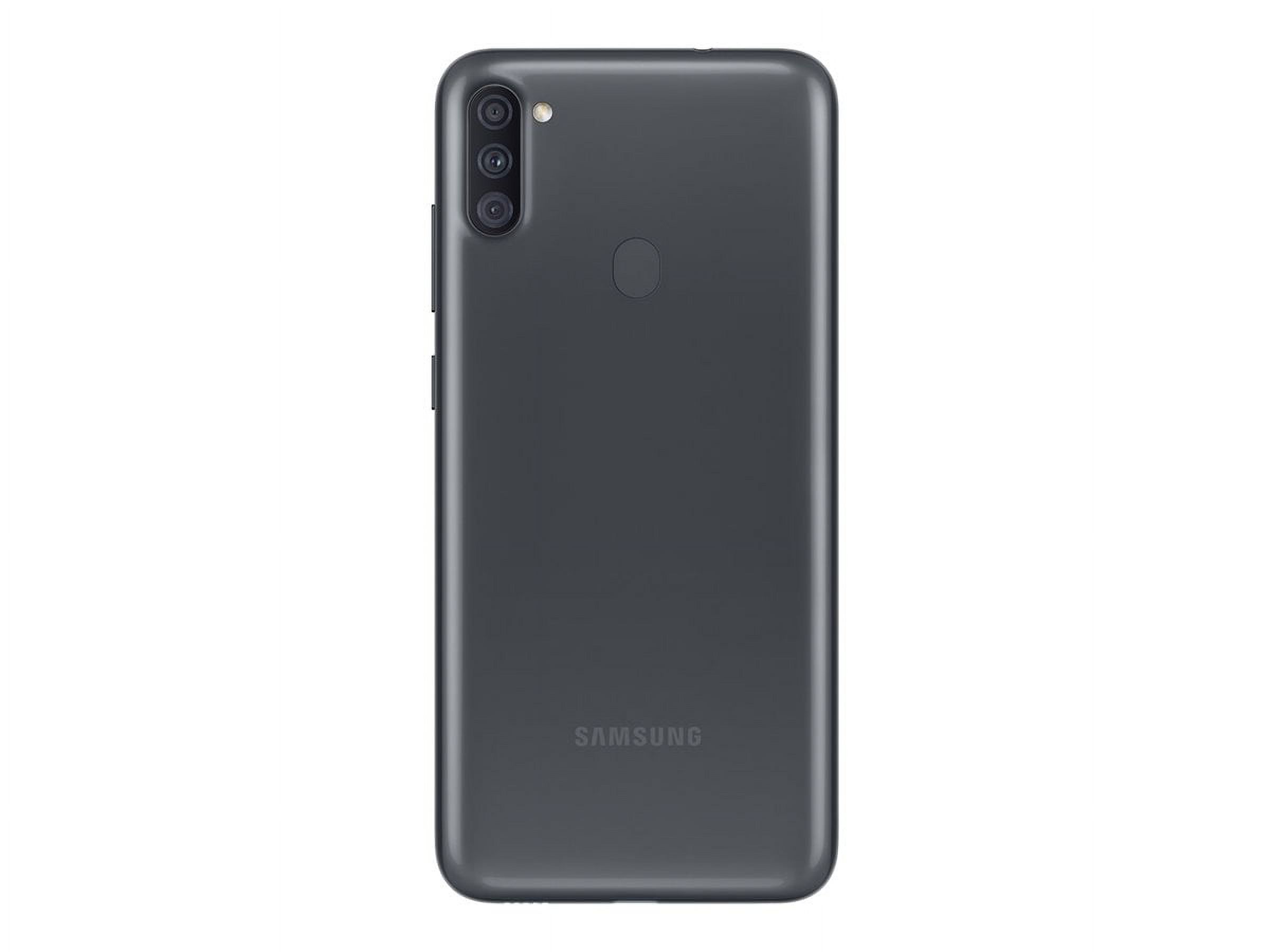 Samsung Galaxy A11 - Smartphone - 4G LTE - 32 GB - microSD slot - 6.4" - 1560 x 720 pixels - PLS TFT - RAM 2 GB (8 MP front camera) - 3x rear cameras - Android - Boost - black - image 3 of 6