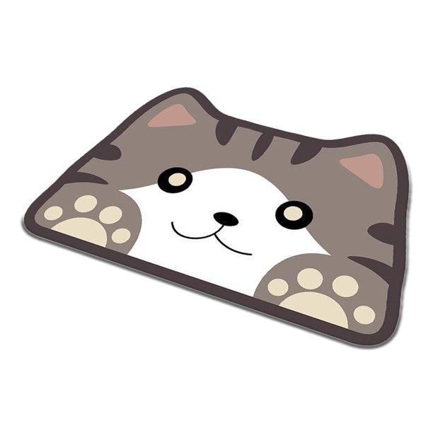 Alfombra absorbente resistente al polvo y a la suciedad, alfombra absorbente resistente al polvo y a la suciedad, para sala de estar, mesa de centro, dormitorio, terciopelo de cristal, mascota bonita
