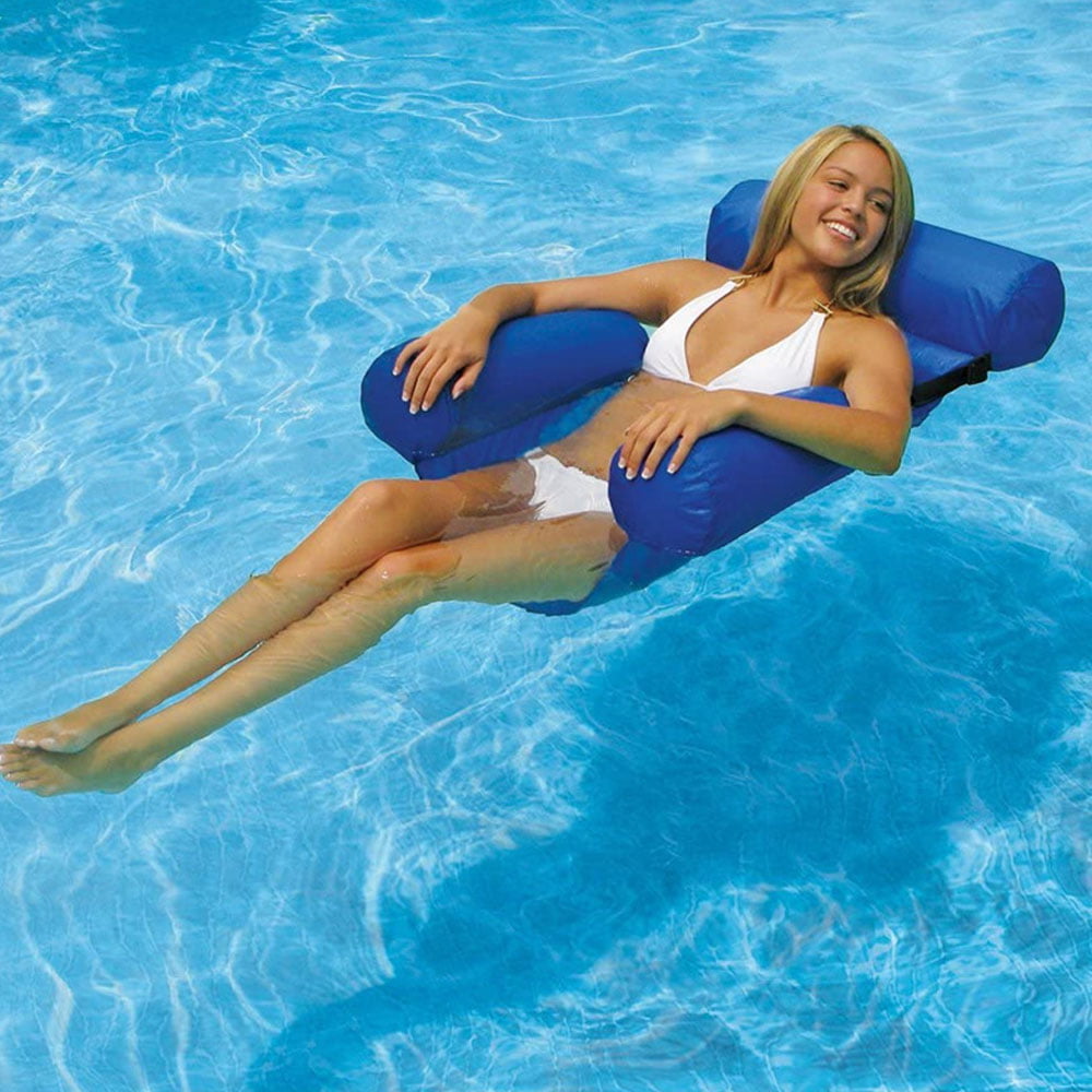 Swimming Floating Chair Pool Seats Inflatable Lazy Water Bed Lounge Seats Toy 