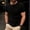 #Black, variant on Men's Solid Color Henley Shirt,Short Sleeve Button Henley Tee with Waffle Texture,Green,Big Men's,Tall Men's L,Young Men's Shirts