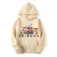 thumbnail image 5 of Sudadera con capucha de dibujos animados para hombre y mujer, suéter informal de gran tamaño con logotipo de Snoopy Friends, ropa de pareja, Tops, primavera y otoño, 2024, 5 of 5