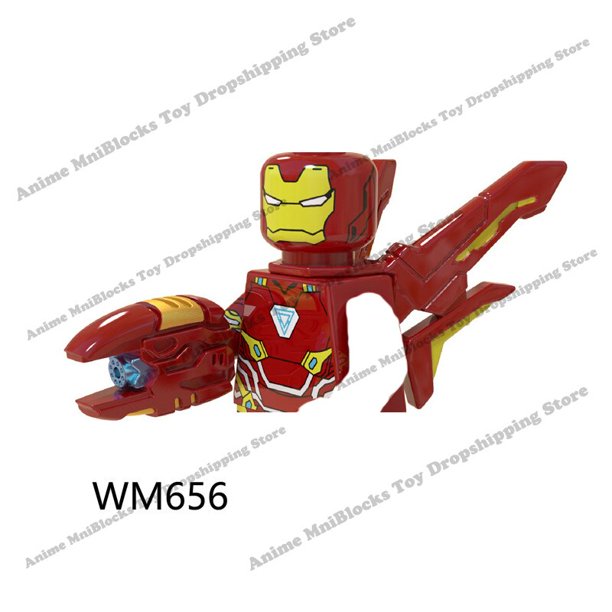 Mini figuras de acción de plástico de Disney, juguetes de bloques de ensamblaje, regalos de Navidad, XP193, D009, WM718
