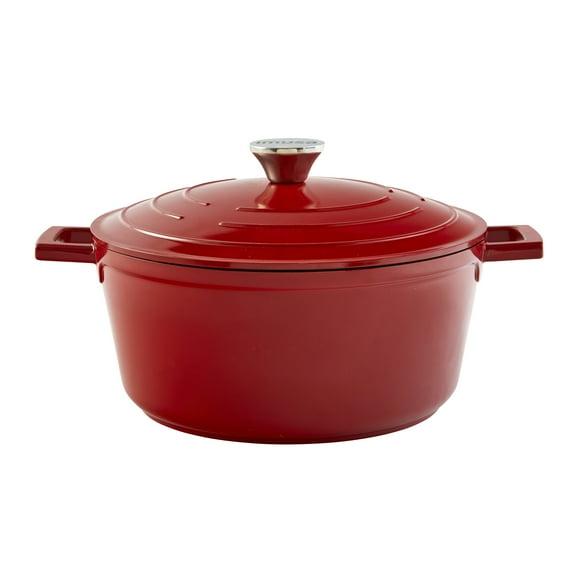 IMUSA 5.0qt Cast Aluminum Nonstick Dutch Oven, Red