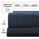 thumbnail image 3 of Clara Clark Cortina de ducha azul marino – Cortinas de ducha impermeables para baño, cortina de ducha de tela tipo gofre, cortina de baño resistente, cortina de ducha de tela de 72 x 72, cortina de du, 3 of 5