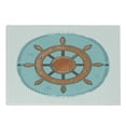 thumbnail image 1 of Vintage Nautical Tattoo Cutting Board, Steering Wheel Maritime Cartoon Drawing, Decorative Tempered Glass Cutting and Serving Board, in 3 Sizes, by Ambesonne, 1 of 2