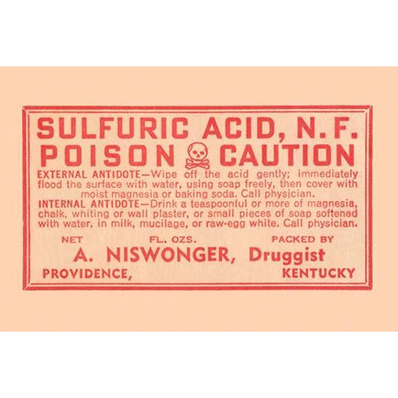 Sulfuric Acid-Fine Art Canvas Print (20" x 30")
