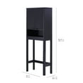 thumbnail image 3 of Beautiful Fluted Over-The-Toilet Storage Cabinet, Rich Black, 3 of 13