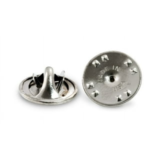 12 Silver Deluxe Locking Pin enamel/lapel Backs - ReformedSchool