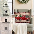 thumbnail image 3 of Outdoor Pillow Covers Waterproof Pillow Cases Protector Xmas Truck Farm Cow Retro Plank Pillowcase Pack of 2 Christmas Tree Buffalo Check Throw Cushion Case for Pation Furniture,Couch,Sofa, 18x18 in, 3 of 9