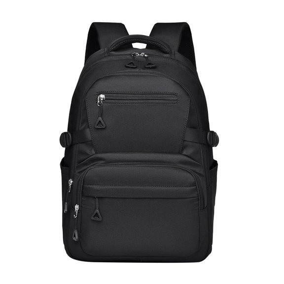 Multi Compartment Flap Backpack Adjustable Side Buckle Waterproof Large Capacity Elementary Teen Back To School Bookbag