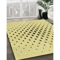 thumbnail image 3 of Ahgly Company Machine Washable Indoor Square Transitional Sun Yellow Area Rugs, 7' Square, 3 of 7