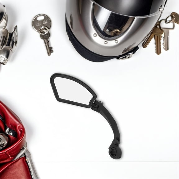 TABLZONE Rotatable Black Rearview Mirror for Bike Handlebars with Adjustable Viewing Angle