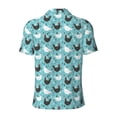 thumbnail image 4 of Rocae Lovely Roosters for Men's Short Sleeve Polo Shirt, Quick Drying Performance Moisture Wicking Sports Men's Golf Shirt, 4 of 9