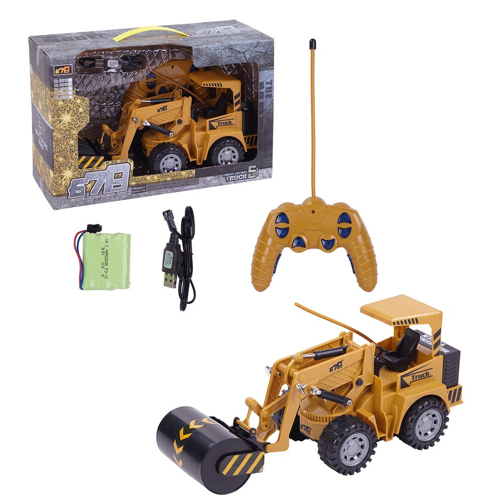 Remote Control Engineering Vehicle Car RC Road Roller Bulldozer Truck