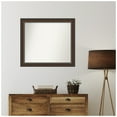 thumbnail image 6 of Amanti Art Custom Wall and Bathroom Mirror (30.75 x 34.75 in.), Cyprus Walnut Frame, 6 of 7