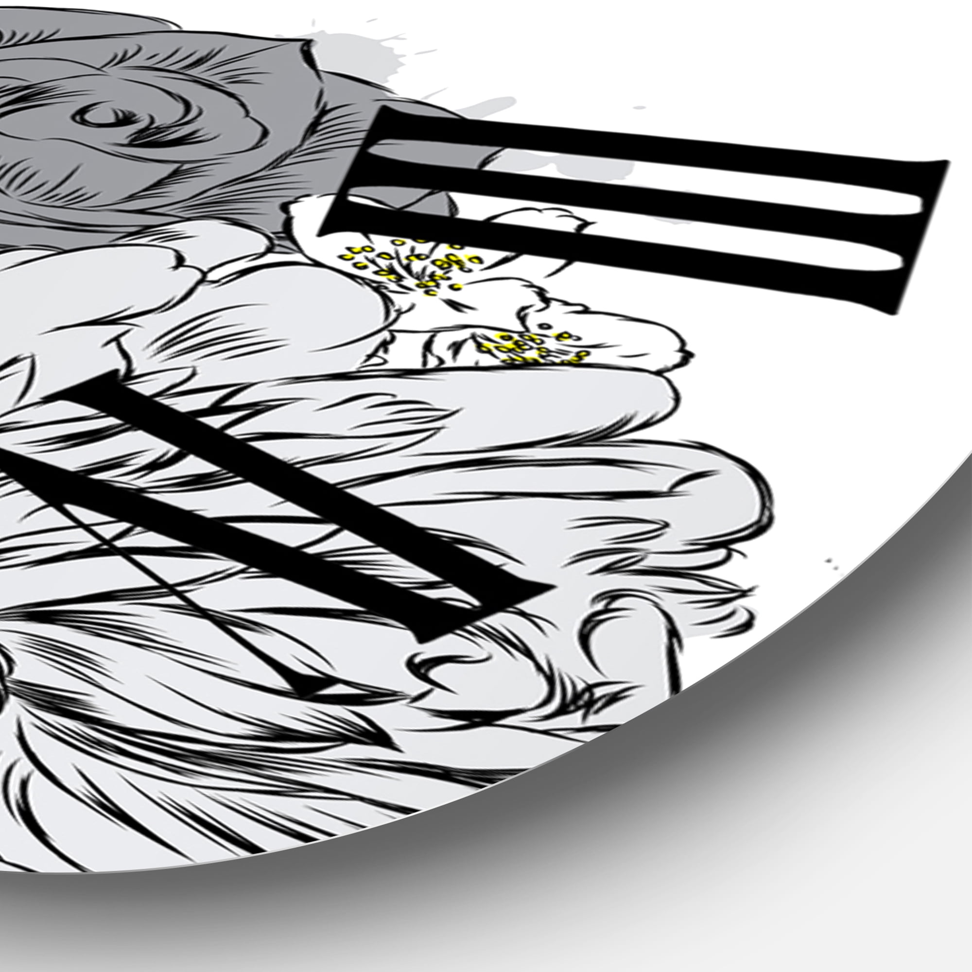 Designart 1 in Quartz Traditional Wall Clock